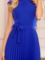 Dámske šaty s plisovanou sukňou 311-2 modré