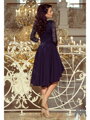 Elegantes Damen Kleid 210-2 dunkelblau