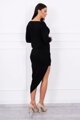 Asymmetrisches Damen Sommerkleid 8923 schwarz