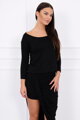 Asymmetrisches Damen Sommerkleid 8923 schwarz