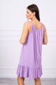 Dámske letné šaty s tenkými ramienkami 9080 fialová