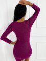 Damen-Etuikleid FLV673 Fuchsia-Glanz
