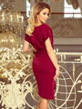 Damen Retro Kleid ROXI 240-2 Burgund