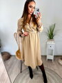 Damen-Midi-Kleid CREME