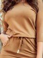 Damen Jersey-Kleid 13-108 Karamell