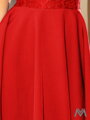 Schönes Damen Kleid 157-8 rot mit Spitze