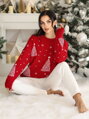 Weihnachtsroter Pullover SW251-24