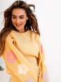 Pullover für Damen SPRING SW212-24 gelb
