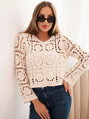 Damen Sommer Spitzenpullover 28099