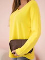 Leuchtend gelber Pullover IT-47