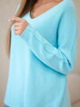Blauer Damenpullover IT-47