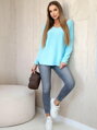 Blauer Damenpullover IT-47