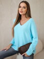 Blauer Damenpullover IT-47