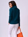 VERSABE Damen Rollkragenpullover Iris smaragdgrün