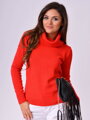 VERSABE Damen Rollkragenpullover Iris rot