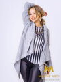 Moderne Strickjacke in hellgraue Farbe OSSI