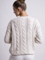 Damen Pullover mit Strickmuster LOGAN cream