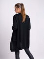 Langer gestrickter Cardigan MERYL schwarz