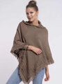 Damen Poncho mit Kapuze HARLEY kakao-braun