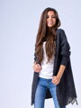 Damen Strickjacke HENA- dunkelgrau