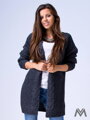Damen Strickjacke HENA- dunkelgrau