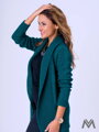 Schöne Damen Strickjacke Wera smaragdgrün
