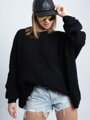 Damski sweter oversize COCO BLACK