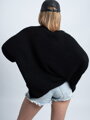 Damski sweter oversize COCO BLACK