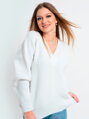 Stylowy sweter z dzianiny ELIF w kolorze białym