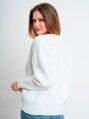 Stylowy sweter z dzianiny ELIF w kolorze białym
