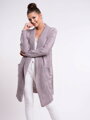 Schöne Strickjacke ABI braun meliert
