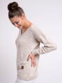 Damen Strickpullover ADORA creme