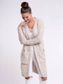 Wunderschöne Strickjacke ALBA beige