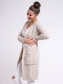 Wunderschöne Strickjacke ALBA beige