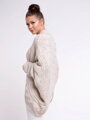 Wunderschöne Strickjacke in Übergröße BRUCE beige