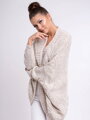 Wunderschöne Strickjacke in Übergröße BRUCE beige