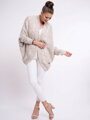 Wunderschöne Strickjacke in Übergröße BRUCE beige