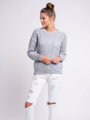 Damen Strickpullover DAISY grau