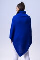 Damen Strickponcho TRENTO königsblau