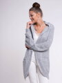 Wunderschöne Strickjacke FLORA grau