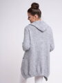 Wunderschöne Strickjacke FLORA grau