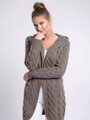 Schöne Damen Strickjacke GLORIA braun