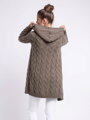 Schöne Damen Strickjacke GLORIA braun