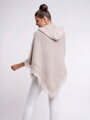 Damen Poncho mit Kapuze HARLEY beige