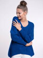 Damen Strickpullover LAYLA petrol blau