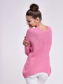 Dámsky pletený pulóver LAYLA ružový