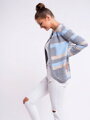 Damen Strickjacke ROSSIE beige + grau + blau