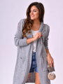 Damen Strickjacke MERYL grau