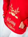 FROHE WEIHNACHTS-Sweatshirt 04 rot