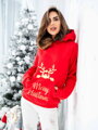 FROHE WEIHNACHTS-Sweatshirt 04 rot